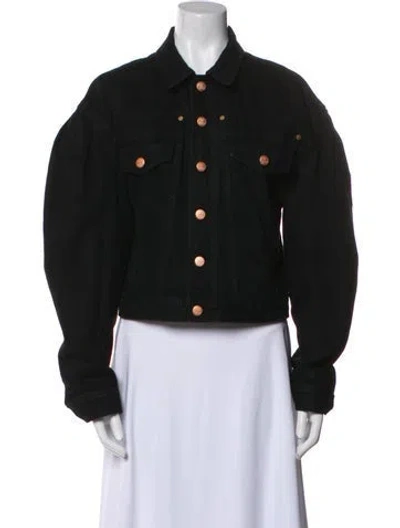Pre-owned Ulla Johnson Denim Jacket In Black