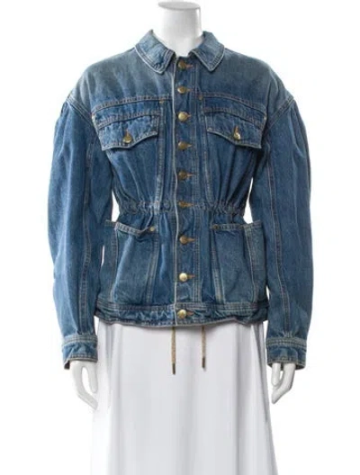 Pre-owned Ulla Johnson Denim Jacket In Blue