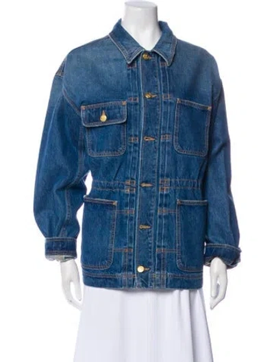 Pre-owned Ulla Johnson Denim Jacket In Blue
