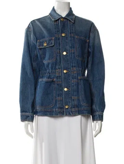 Pre-owned Ulla Johnson Denim Jacket In Blue