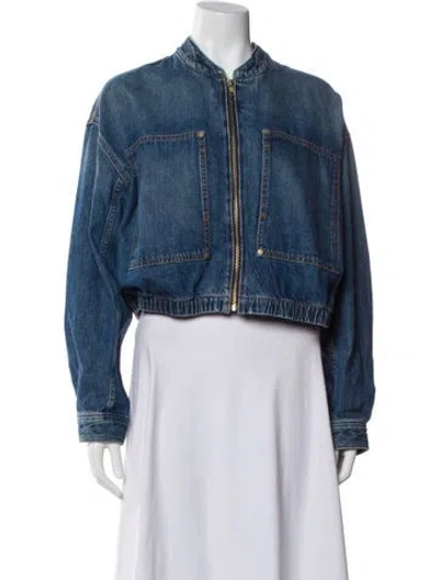 Pre-owned Ulla Johnson Denim Jacket In Blue
