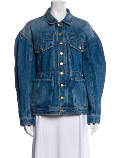 Pre-owned Ulla Johnson Denim Jacket In Blue