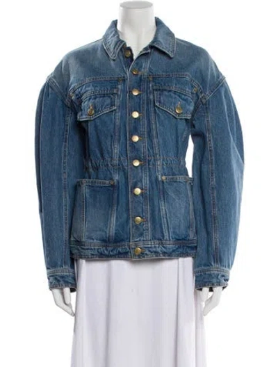 Pre-owned Ulla Johnson Denim Jacket In Blue