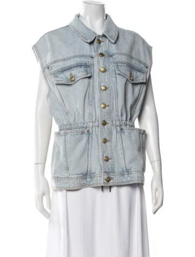 Pre-owned Ulla Johnson Denim Jacket In Blue