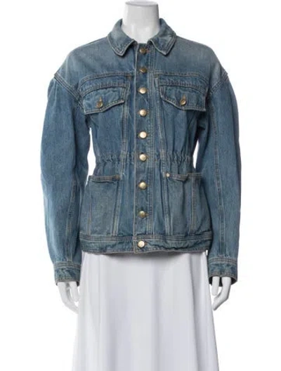 Pre-owned Ulla Johnson Denim Jacket In Blue