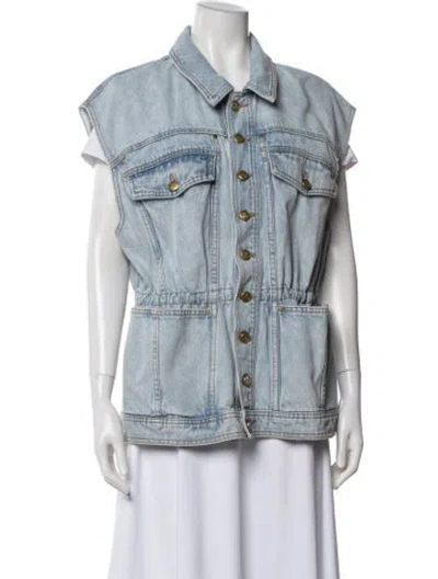 Pre-owned Ulla Johnson Denim Jacket In Blue