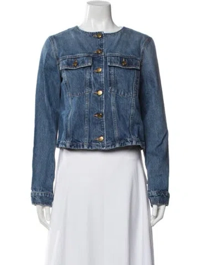 Pre-owned Ulla Johnson Denim Jacket In Blue