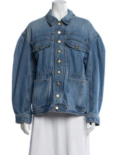 Pre-owned Ulla Johnson Denim Jacket In Blue
