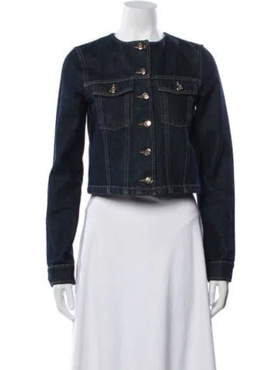 Pre-owned Ulla Johnson Denim Jacket In Blue