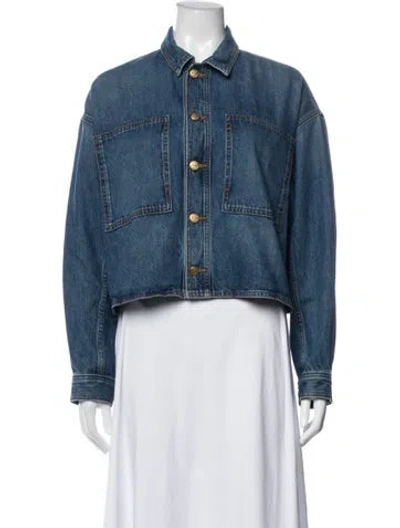 Pre-owned Ulla Johnson Denim Jacket In Blue