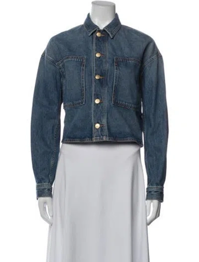 Pre-owned Ulla Johnson Denim Jacket In Blue
