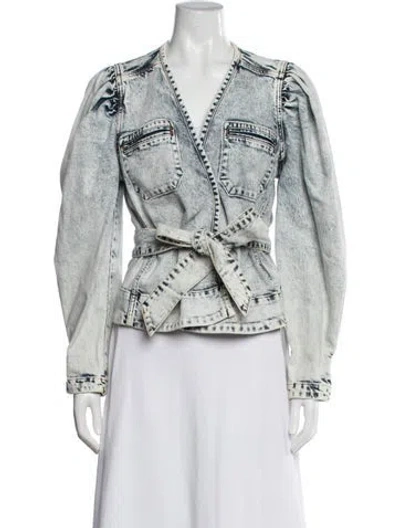 Pre-owned Ulla Johnson Denim Jacket In Blue