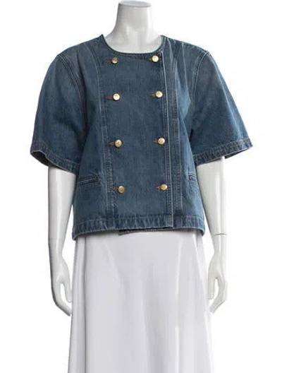 Pre-owned Ulla Johnson Denim Jacket In Blue