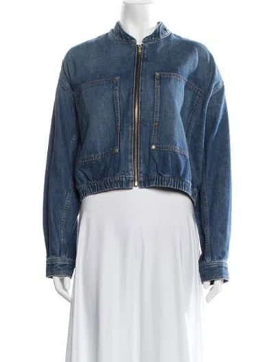 Pre-owned Ulla Johnson Denim Jacket In Blue