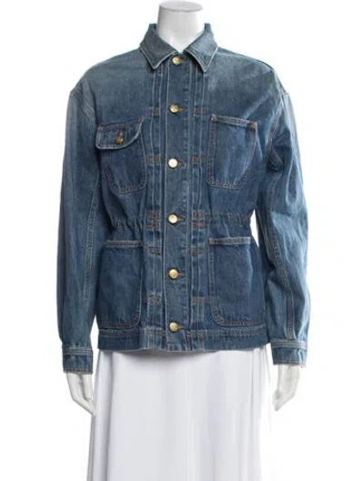 Pre-owned Ulla Johnson Denim Jacket In Blue