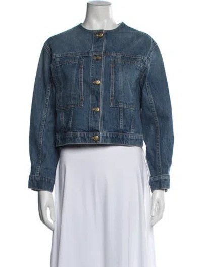 Pre-owned Ulla Johnson Denim Jacket In Blue