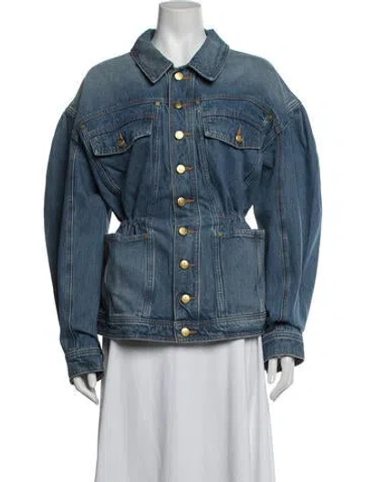 Pre-owned Ulla Johnson Denim Jacket In Blue