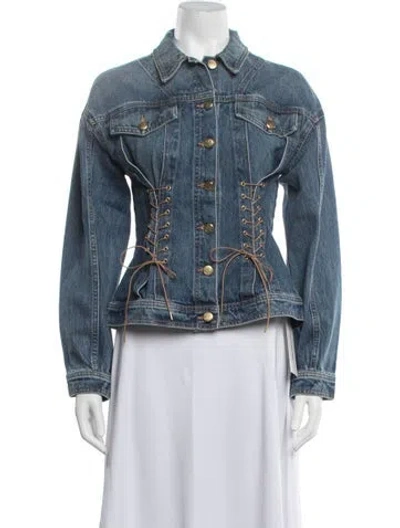 Pre-owned Ulla Johnson Denim Jacket In Blue
