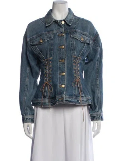 Pre-owned Ulla Johnson Denim Jacket In Blue