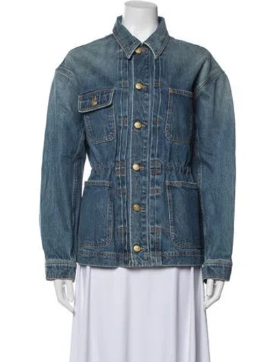 Pre-owned Ulla Johnson Denim Jacket In Blue