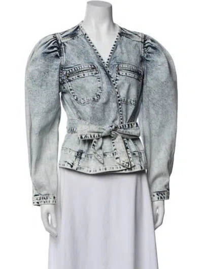Pre-owned Ulla Johnson Denim Jacket In Blue