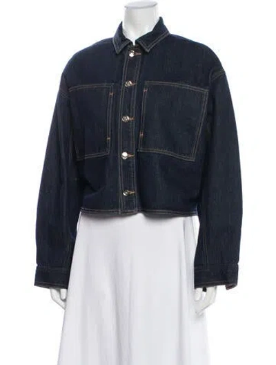 Pre-owned Ulla Johnson Denim Jacket In Blue