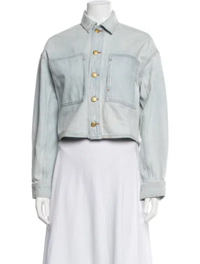 Pre-owned Ulla Johnson Denim Jacket In Blue