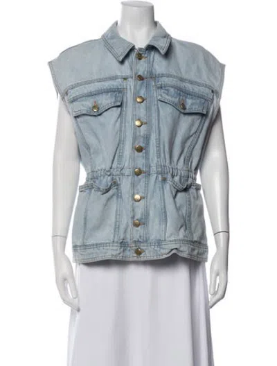 Pre-owned Ulla Johnson Denim Jacket In Blue