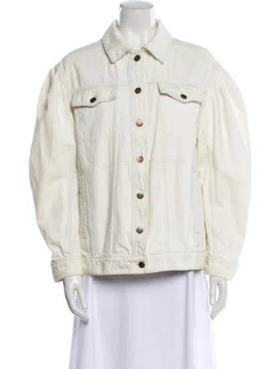 Pre-owned Ulla Johnson Denim Jacket In Neutral