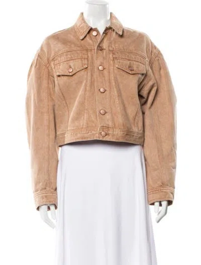 Pre-owned Ulla Johnson Denim Jacket In Neutral