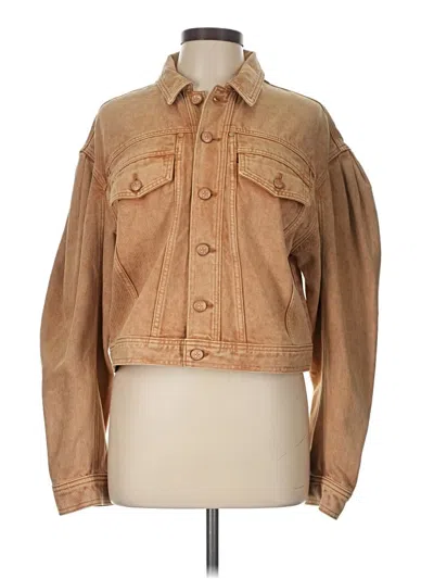 Pre-owned Ulla Johnson Denim Jacket In Tan