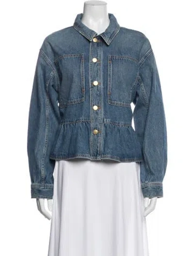 Pre-owned Ulla Johnson Denim Jacket W/ Tags In Blue