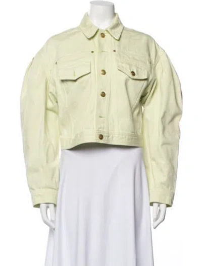 Pre-owned Ulla Johnson Denim Jacket In Yellow