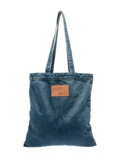 Pre-owned Ulla Johnson Denim Tote In Blue