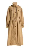 Ulla Johnson Devon Belted Trench Coat In Brown