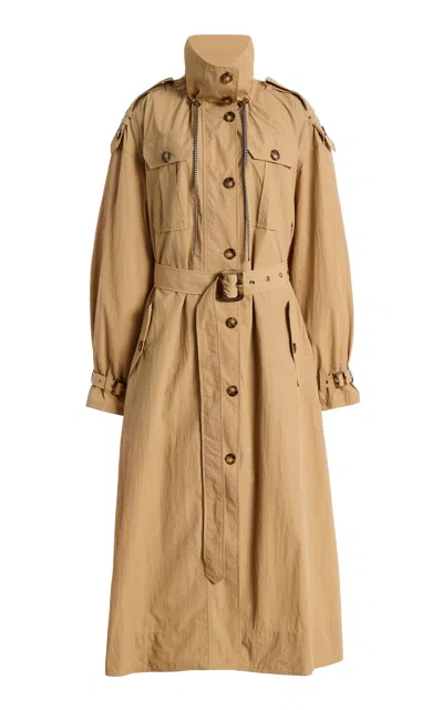 Ulla Johnson Devon Belted Trench Coat In Brown