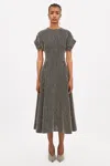 Ulla Johnson Devon Embroidered Wool-blend Midi Dress In Dalmation Jasper