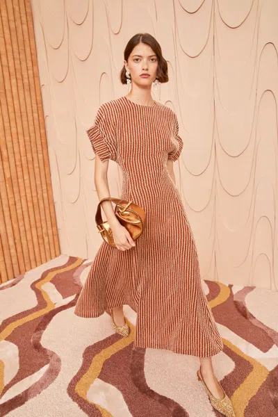 Ulla Johnson Devon Dress In Red Oak | ModeSens