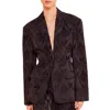 Ulla Johnson Dahmi Jacket In Noir In Purple