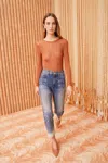 Ulla Johnson Diana Metallic Rib Top In Bronze