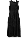 Ulla Johnson Dioni Midi Dress In Noi Noir