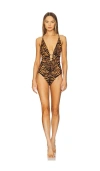 Ulla Johnson Dioni One-piece Swimsuit In Tigre