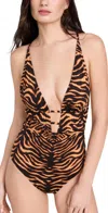 Ulla Johnson Dioni One-piece Swimsuit In Tigre