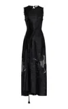 Ulla Johnson Dioni Silk Midi Dress In Black