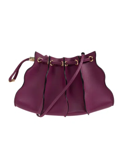 Ulla Johnson Drawstring Shoulder Bag In Purple