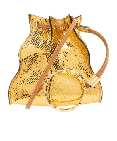Ulla Johnson Drawstring Shoulder Bag In Yellow