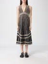 Ulla Johnson Palermo Ricrac And Grosgrain-trimmed Cotton-poplin Midi Dress In Black