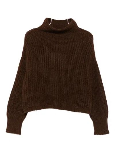 Ulla Johnson Drop-shoulder Sweater In Brown