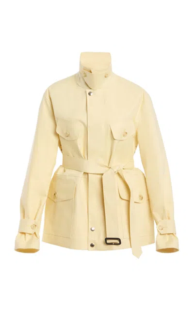 Ulla Johnson Eaton Cotton Cargo Jacket In Neutral