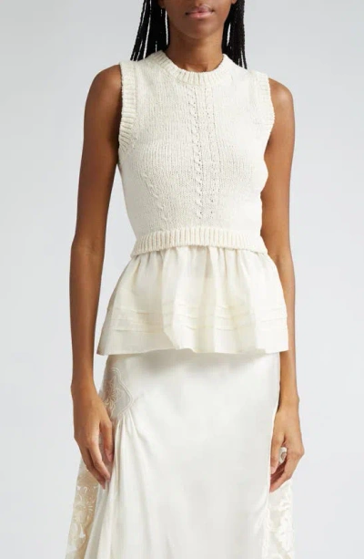 Ulla Johnson Edda Knit Top In White